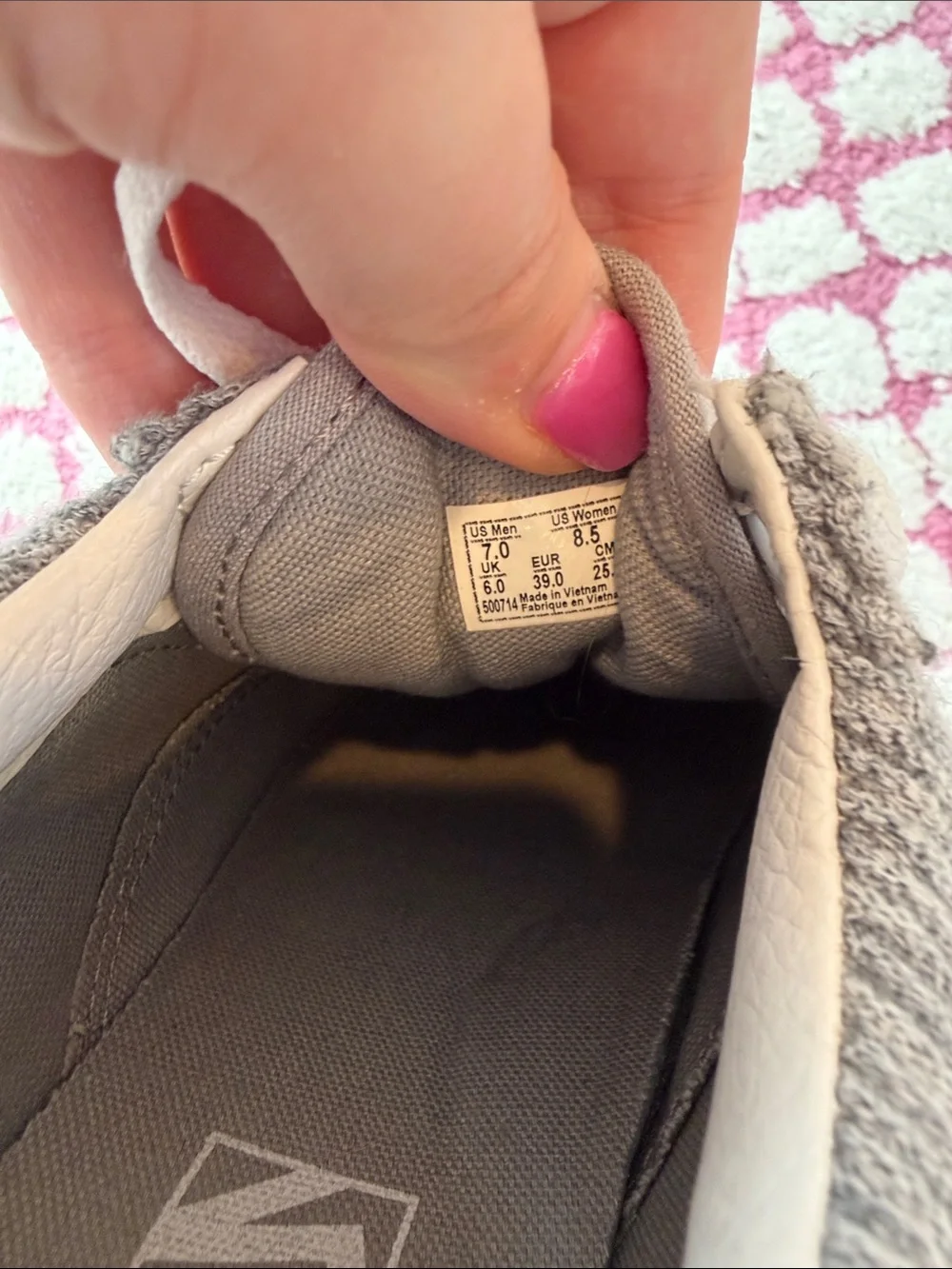 Vans Gray Corduroy Old Skool Sneakers with White Stripe